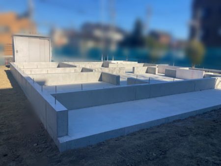 基礎工事完了です
