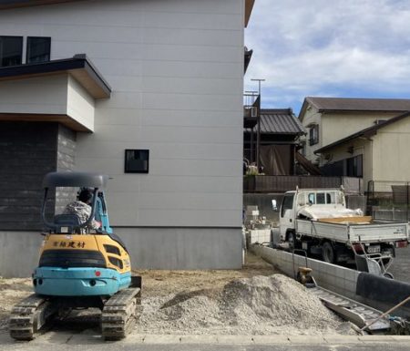 外構工事はじめました～