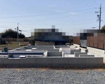 基礎工事終わりました