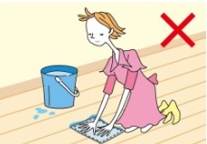 フローリングのふりふりお手入れ