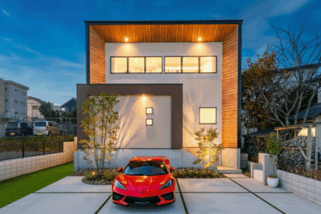 毎日の家事が楽しくなる 景色を取り込む高台の家