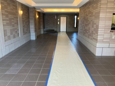 共用部の養生